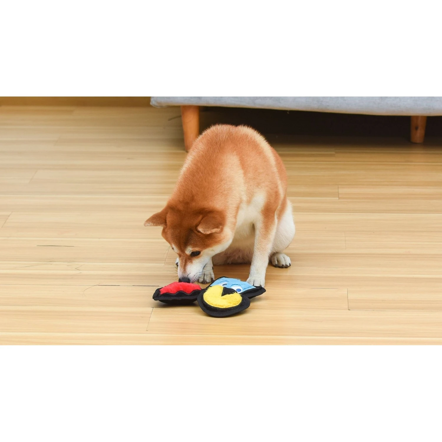 Fetch For Pets Pac-Man Pac-Man, Inky, & Blinky Silo Plush Squeaky Dog Toy, 3 Count 7 Fetch For Pets Pac-Man Pac-Man, Inky, & Blinky Silo Plush Squeaky Dog Toy, 3 Count - Image 5