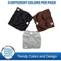 Pet Magasin Reusable Washable Dog Diapers, 3 Count -Pet Dog Supply Store 731334 PT3. AC SS1800 V1671726597