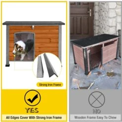 Aivituvin Wooden Heavy Duty Dog House 10 Aivituvin Wooden Heavy Duty Dog House -Pet Dog Supply Store 734502 PT2. AC SS1800 V1670601156