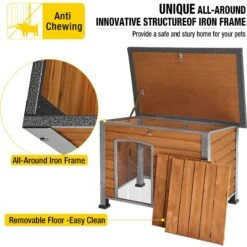 Aivituvin Wooden Heavy Duty Dog House 11 Aivituvin Wooden Heavy Duty Dog House -Pet Dog Supply Store 734502 PT3. AC SS1800 V1670601152