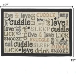 PetRageous Designs Cuddle Tapestry Placemat -Pet Dog Supply Store 73462 PT1. AC SS1800 V1628193969