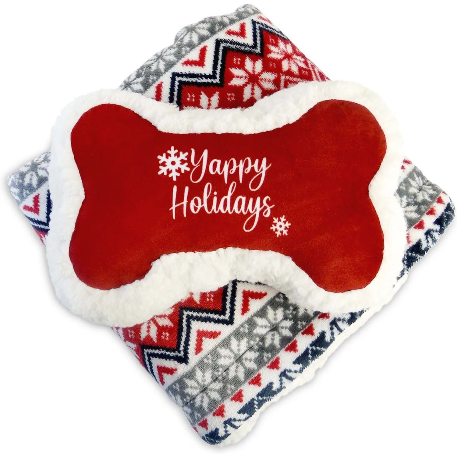 Bow-Wow Pet Sherpa Dog Blanket & Pillow Set 5 Bow-Wow Pet Sherpa Dog Blanket & Pillow Set - Image 3