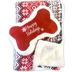 Bow-Wow Pet Sherpa Dog Blanket & Pillow Set 12 Bow-Wow Pet Sherpa Dog Blanket & Pillow Set -Pet Dog Supply Store 738486 PT4. AC SS1800 V1672929067