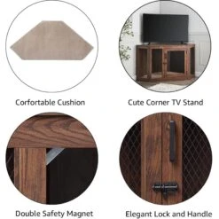 Unipaws Furniture Style Corner Dog Crate 12 Unipaws Furniture Style Corner Dog Crate -Pet Dog Supply Store 739486 PT3. AC SS1800 V1672161753