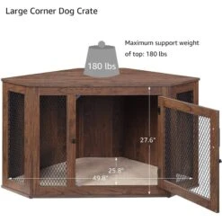 Unipaws Furniture Style Corner Dog Crate 14 Unipaws Furniture Style Corner Dog Crate -Pet Dog Supply Store 739486 PT5. AC SS1800 V1672161746