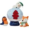 Frisco Holiday Melting Snow Globe Hide & Seek Puzzle Plush Squeaky Dog Toy -Pet Dog Supply Store 739910 MAIN. AC SS1800 V1694813278