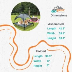 Max & Marlow Go Gear Outdoor Elevated Cat & Dog Bed Mat, Gray, Medium 11 Max & Marlow Go Gear Outdoor Elevated Cat & Dog Bed Mat, Gray, Medium -Pet Dog Supply Store 741902 PT2. AC SS1800 V1674068984