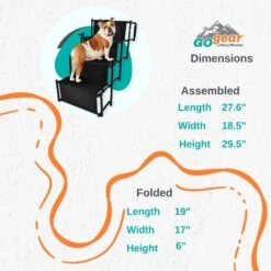 Max & Marlow Go Gear Portable Anti-Slip Safety Dog Stairs, Black, Large 11 Max & Marlow Go Gear Portable Anti-Slip Safety Dog Stairs, Black, Large -Pet Dog Supply Store 741974 PT2. AC SS1800 V1674069687