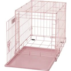 MidWest ICrate Single Door Collapsible Wire Dog Crate, Pink, 24 Inch -Pet Dog Supply Store 74290 PT7. AC SS1800 V1562173060