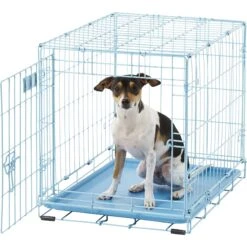 MidWest ICrate Single Door Collapsible Wire Dog Crate, Blue -Pet Dog Supply Store 74292 PT3. AC SS1800 V1569015255