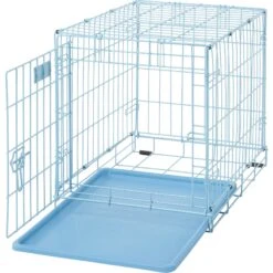 MidWest ICrate Single Door Collapsible Wire Dog Crate, Blue -Pet Dog Supply Store 74292 PT7. AC SS1800 V1562173067