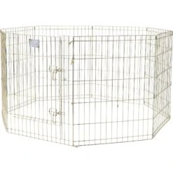 MidWest Wire Dog Exercise Pen With Step-Thru Door, Gold Zinc 13 MidWest Wire Dog Exercise Pen With Step-Thru Door, Gold Zinc -Pet Dog Supply Store 74326 PT2. AC SS1800 V1567186139