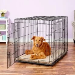 MidWest Quiet Time Deluxe Micro Terry Dog Crate Mat -Pet Dog Supply Store 74357 PT2. AC SS1800 V1542225170