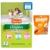 Hartz Disposable Male & Female Dog Diapers & Hartz Oinkies Chickentastic Tender With Chicken Natural Chew Dog Treats