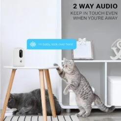 INSTACHEW Purechew Snack Cat & Dog Treat Dispenser, HD Camera, White -Pet Dog Supply Store 757678 PT5. AC SS1800 V1694791881