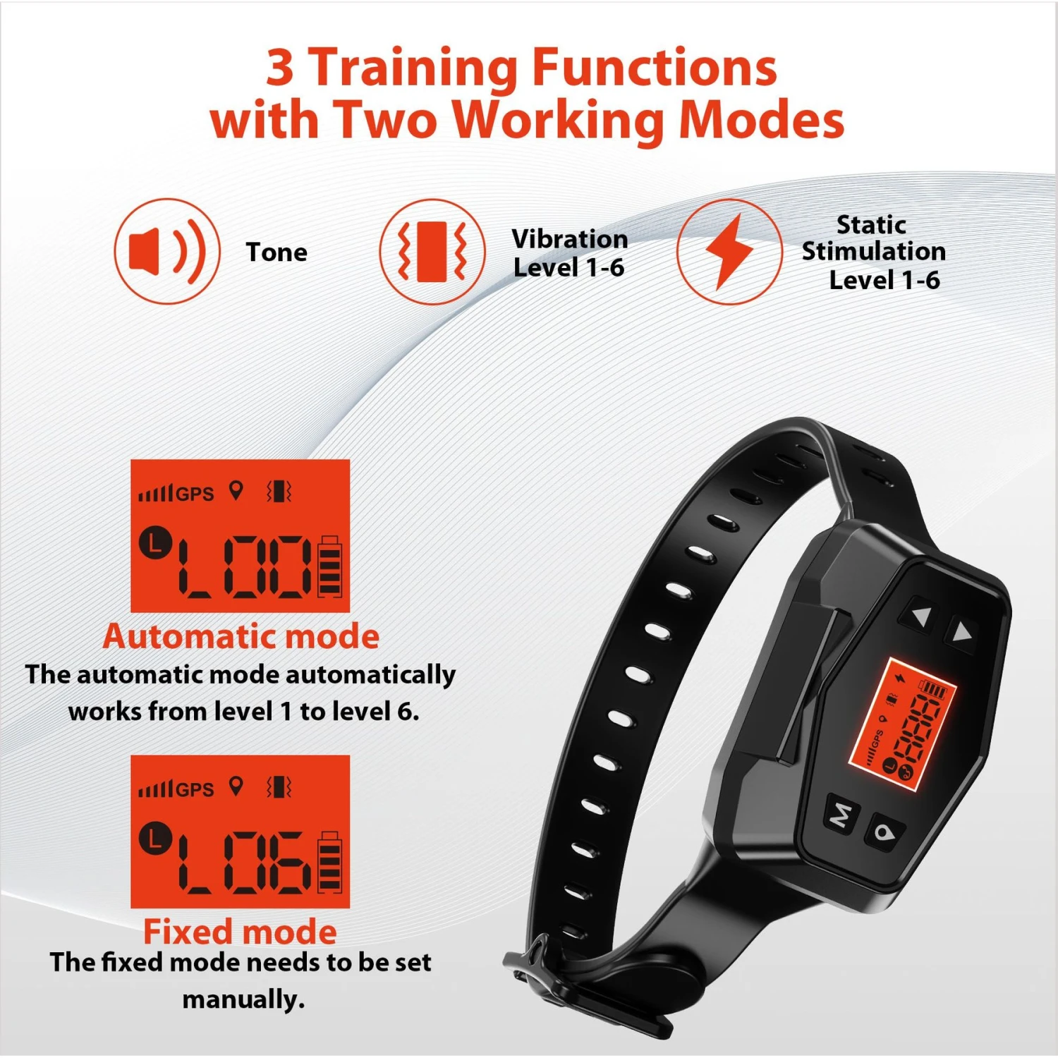 Petdiary F800 GPS Wireless Outdoor Electric Dog GPS & Activity Tracker, Black 4 Petdiary F800 GPS Wireless Outdoor Electric Dog GPS & Activity Tracker, Black - Image 2