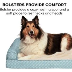 FurHaven Plush Fur & Diamond Print Nest-Top Cooling Gel Sofa Cat & Dog Bed -Pet Dog Supply Store 768886 PT5. AC SS1800 V1688735992