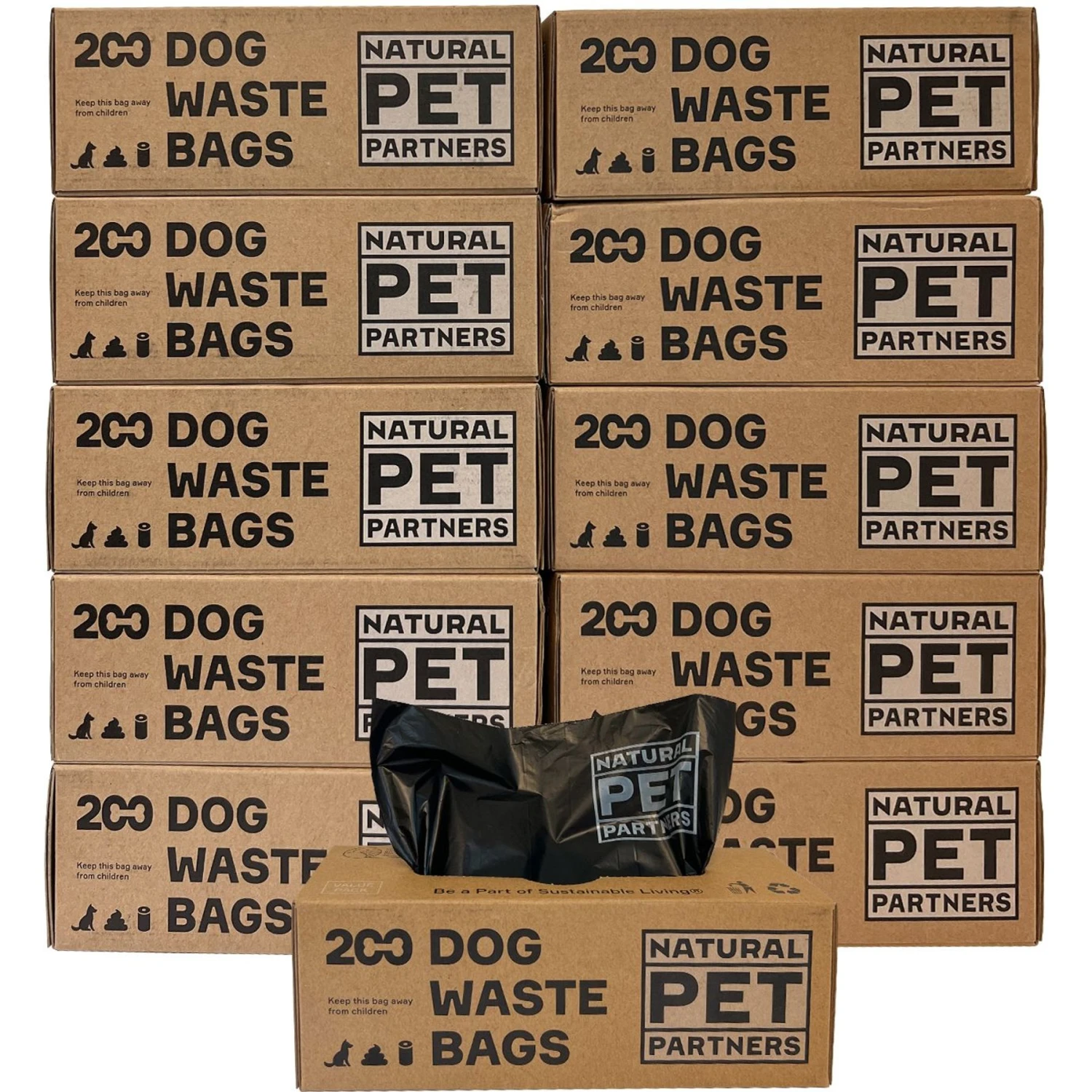 Natural Pet Partners Bulk Roll USDA Certified Bio-based Dog Waste Bags, 10 Rolls, 2000 Count 3 Natural Pet Partners Bulk Roll USDA Certified Bio-based Dog Waste Bags, 10 Rolls, 2000 Count