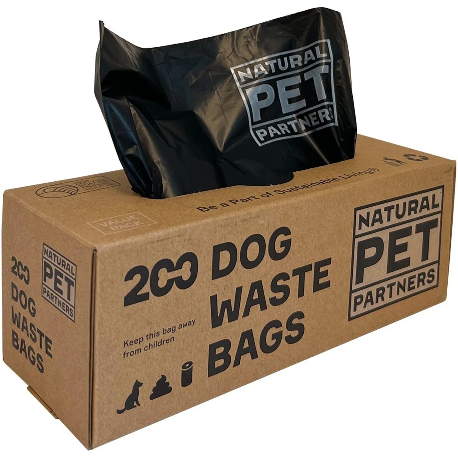 Natural Pet Partners Bulk Roll USDA Certified Bio-based Dog Waste Bags, 10 Rolls, 2000 Count 4 Natural Pet Partners Bulk Roll USDA Certified Bio-based Dog Waste Bags, 10 Rolls, 2000 Count - Image 2