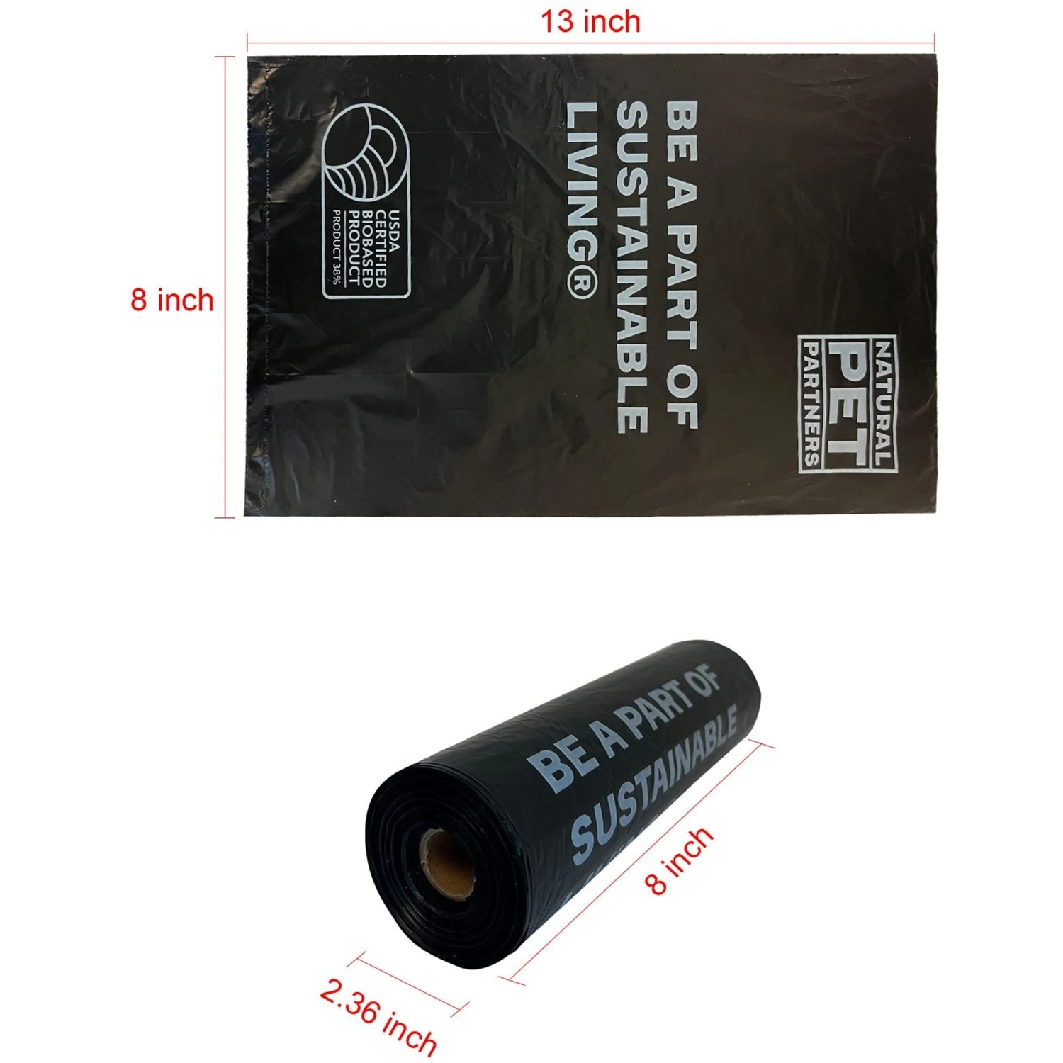 Natural Pet Partners Bulk Roll USDA Certified Bio-based Dog Waste Bags, 10 Rolls, 2000 Count 7 Natural Pet Partners Bulk Roll USDA Certified Bio-based Dog Waste Bags, 10 Rolls, 2000 Count - Image 5