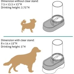 Richell Elevated Gravity Water Dispenser Dog & Cat Bowl 17 Richell Elevated Gravity Water Dispenser Dog & Cat Bowl -Pet Dog Supply Store 778286 PT7. AC SS1800 V1677103199