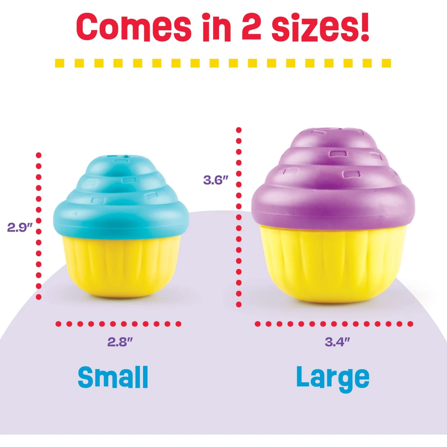 Brightkins Small Cupcake Treat Dispenser Dog Toy 4 Brightkins Small Cupcake Treat Dispenser Dog Toy - Image 2