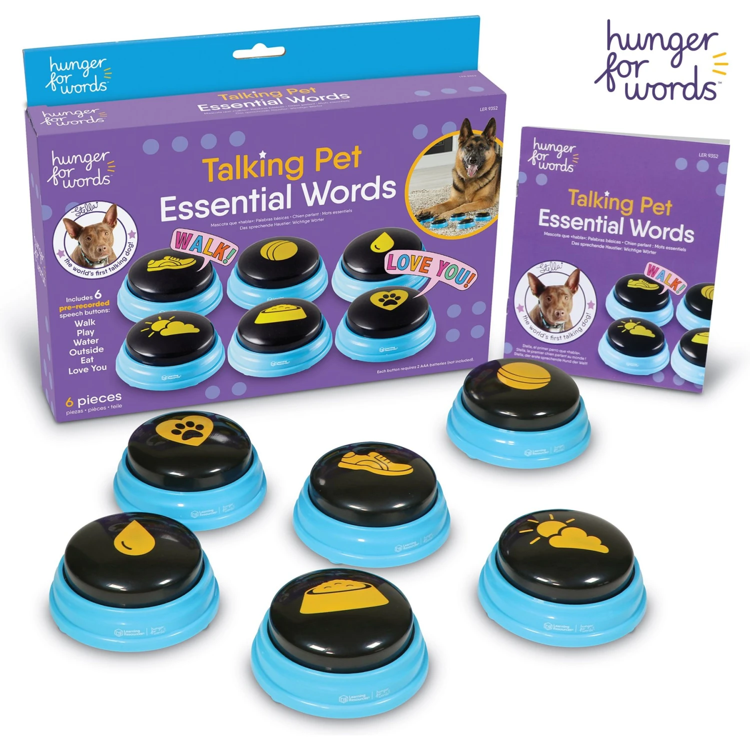 Hunger For Words Talking Pet Essential Words Dog Toy 3 Hunger For Words Talking Pet Essential Words Dog Toy