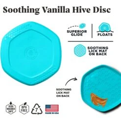Project Hive Pet Company Hive Soothing Vanilla Scented Disc & Lick Mat Dog Toy, Blue -Pet Dog Supply Store 806046 PT2. AC SS1800 V1683565921