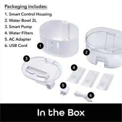 Geeni PetConnect UV Sterilized Circulating Water Smart Dog & Cat Fountain, 2-L 16 Geeni PetConnect UV Sterilized Circulating Water Smart Dog & Cat Fountain, 2-L -Pet Dog Supply Store 811790 PT6. AC SS1800 V1688759865