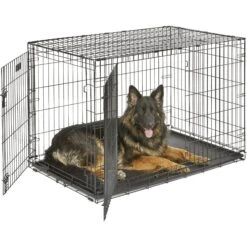 MidWest ICrate Fold & Carry Double Door Collapsible Wire Dog Crate & MidWest Steel Pet Gate -Pet Dog Supply Store 815238 PT1. AC SS1800 V1679502134