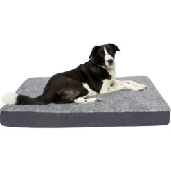 FurHaven Two-Tone Fur & Suede Deluxe Full Support Bolster Cat & Dog Bed With Removable Cover -Pet Dog Supply Store 816734 PT3. AC SS1800 V1704234973