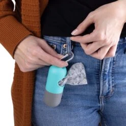 Pounce + Fetch Dog Waste Bag Dispenser With Flashlight, 40 Count -Pet Dog Supply Store 821486 PT2. AC SS1800 V1681247282