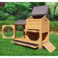 ZooVilla Indoor & Outdoor Bunny Lounge, Brown -Pet Dog Supply Store 823966 PT2. AC SS1800 V1683568191