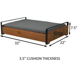 ZooVilla Country Crate Dog Bed, Brown, Medium -Pet Dog Supply Store 823998 PT3. AC SS1800 V1683565306