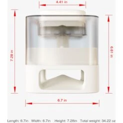 Hanamya Slower With Press Button Dog & Cat Feeder, Blue -Pet Dog Supply Store 838798 PT3. AC SS1800 V1697645766