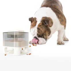 Hanamya Slower With Press Button Dog & Cat Feeder, Blue -Pet Dog Supply Store 838798 PT6. AC SS1800 V1697811398