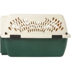 Petmate Ruff Maxx Dog & Cat Kennel, Off White/Green -Pet Dog Supply Store 83941 PT5. AC SS1800 V1562179680