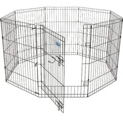 Petmate 8-Panel Wire Dog Exercise Pen With Door, Black 9 Petmate 8-Panel Wire Dog Exercise Pen With Door, Black -Pet Dog Supply Store 83970 PT3. AC SS1800 V1567186344