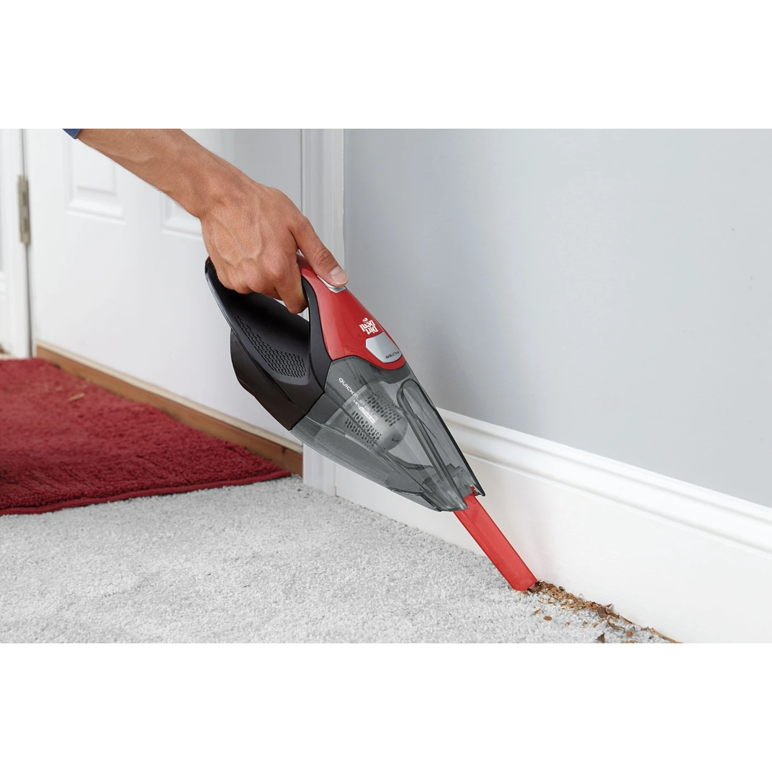 Dirt Devil 16V Quick Flip Plus Hand Dog & Cat Vacuum, Red 5 Dirt Devil 16V Quick Flip Plus Hand Dog & Cat Vacuum, Red - Image 3