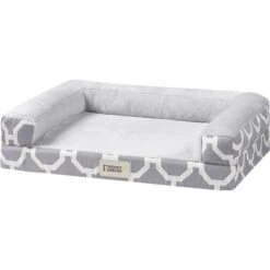 Friends Forever Harper Orthopedic Couch Bolster Sofa With Removable Cover Cat & Dog Bed, Grey -Pet Dog Supply Store 851342 PT1. AC SS1800 V1683834958