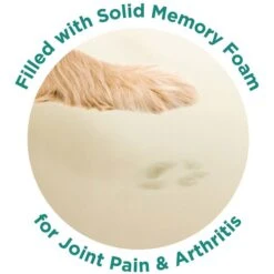 Friends Forever Serena Calming Oval Cuddler Bolster With Memory Foam Dog & Cat Bed -Pet Dog Supply Store 851518 PT3. AC SS1800 V1683834927