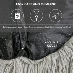 Friends Forever Serena Calming Oval Cuddler Bolster With Memory Foam Dog & Cat Bed -Pet Dog Supply Store 851518 PT5. AC SS1800 V1683836586