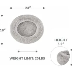 Friends Forever Serena Calming Oval Cuddler Bolster With Memory Foam Dog & Cat Bed -Pet Dog Supply Store 851518 PT7. AC SS1800 V1683834896