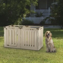 Richell 6-Panel Convertible Indoor/Outdoor Playpen For Dogs & Cats -Pet Dog Supply Store 85302 PT4. AC SS1800 V1674835151