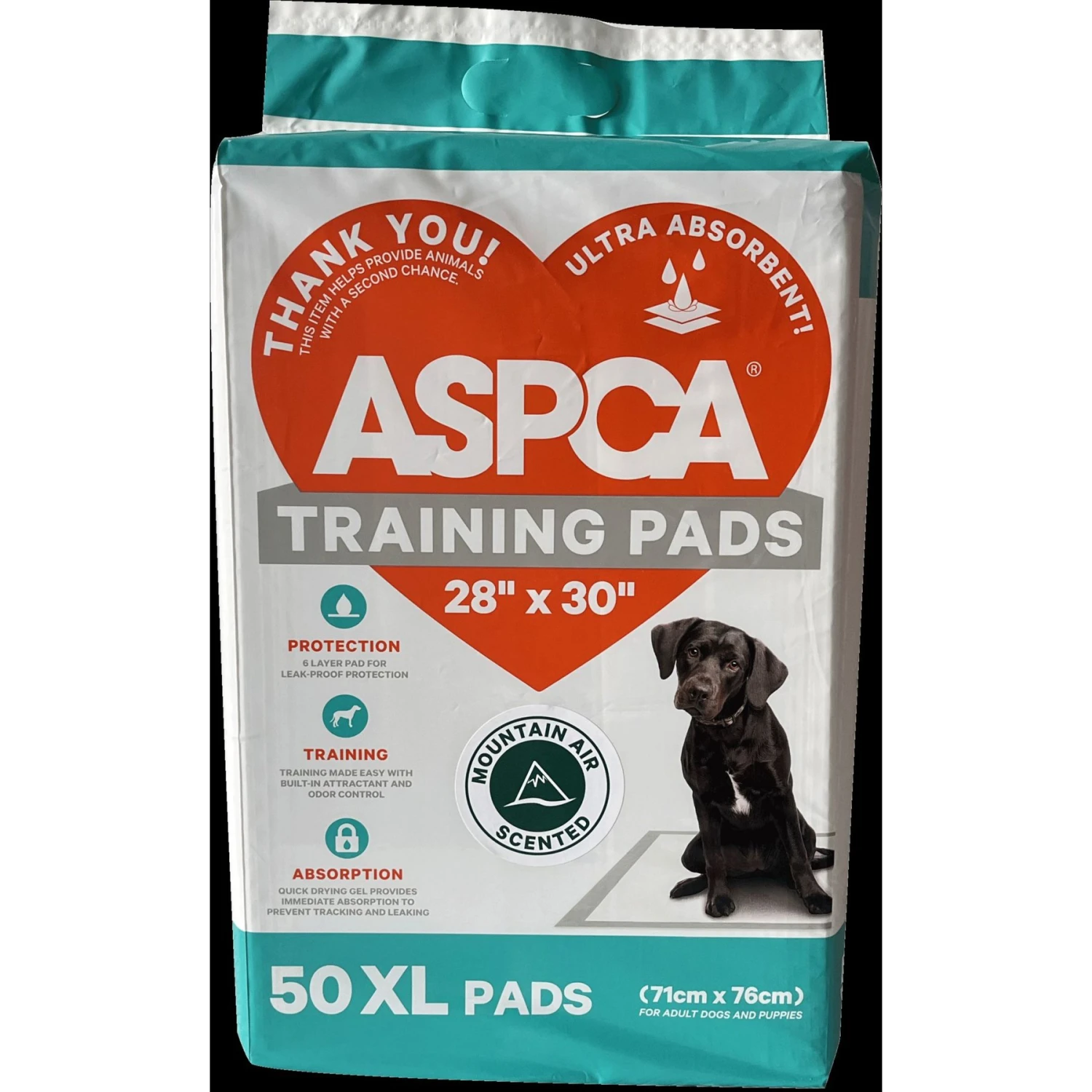 ASPCA Dog Training Pads, 30 X 28-in, 50 Count, Mountain Fresh Scented 3 ASPCA Dog Training Pads, 30 X 28-in, 50 Count, Mountain Fresh Scented