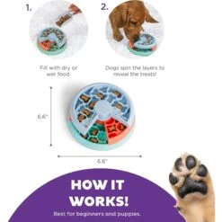 Outward Hound Puppy Lickin' Layers Slow Feeder For Puppies Interactive Dog Puzzle Game, Multiple Colors -Pet Dog Supply Store 855574 PT2. AC SS1800 V1694439693