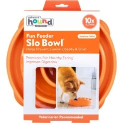 Outward Hound Fun Feeder Interactive Dog Bowl, Orange -Pet Dog Supply Store 85929 PT6. AC SS1800 V1694287305