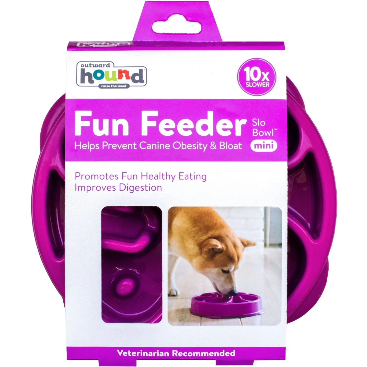 Outward Hound Fun Feeder Interactive Dog Bowl, Purple 9 Outward Hound Fun Feeder Interactive Dog Bowl, Purple - Image 7
