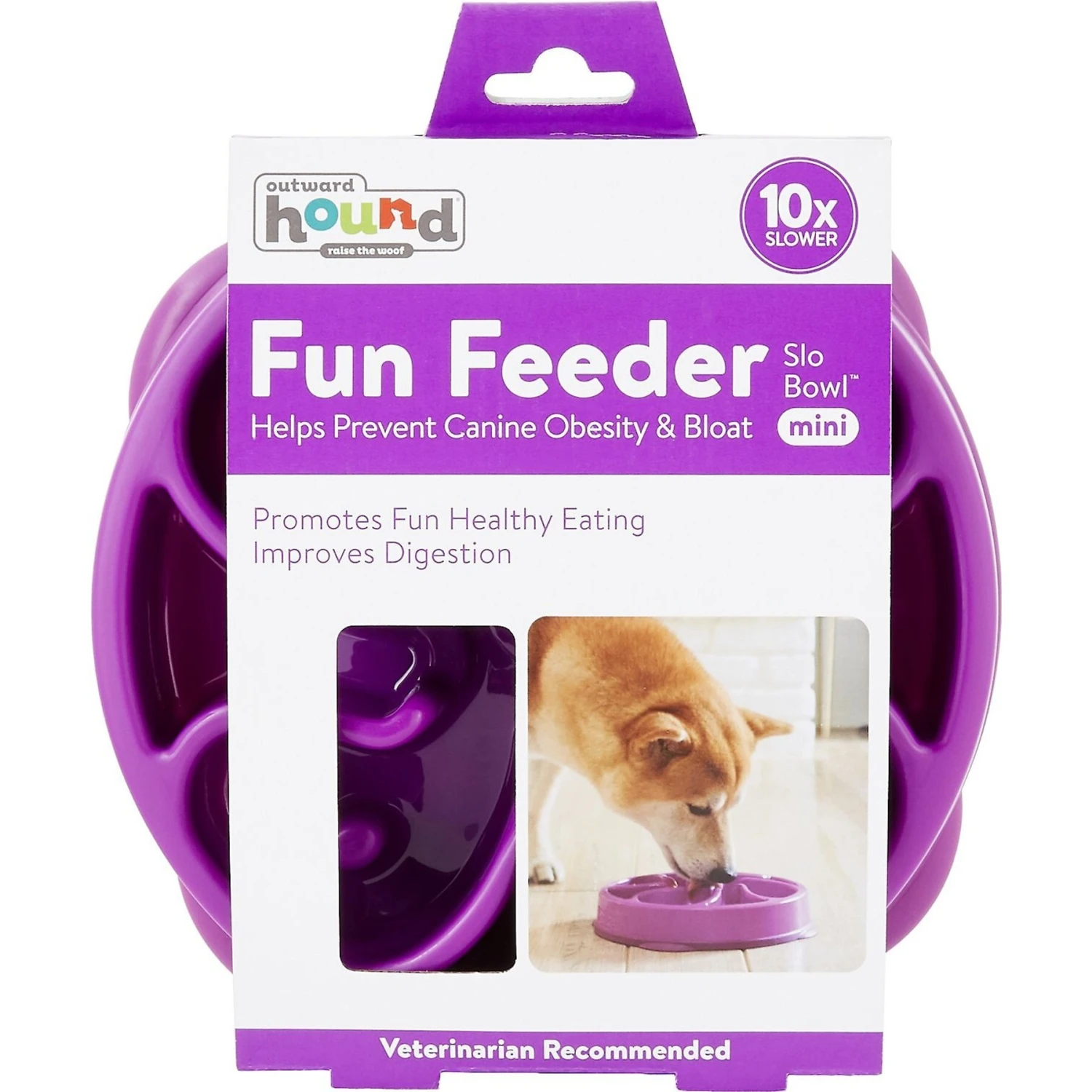 Outward Hound Fun Feeder Interactive Dog Bowl, Purple 10 Outward Hound Fun Feeder Interactive Dog Bowl, Purple - Image 8