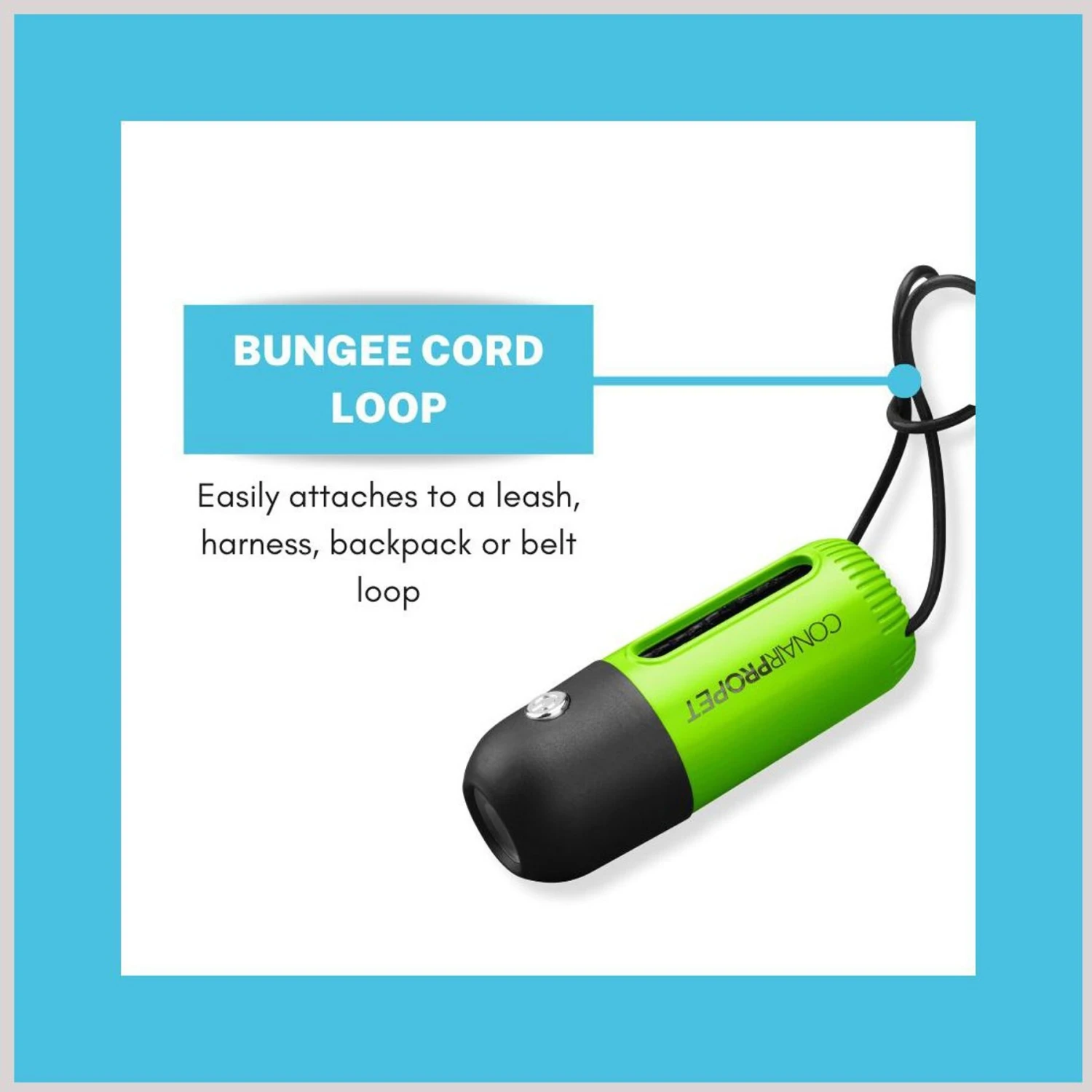 ConairPROPET LED Poop Bag Dispenser With Bungee Cord Loop 6 ConairPROPET LED Poop Bag Dispenser With Bungee Cord Loop - Image 4